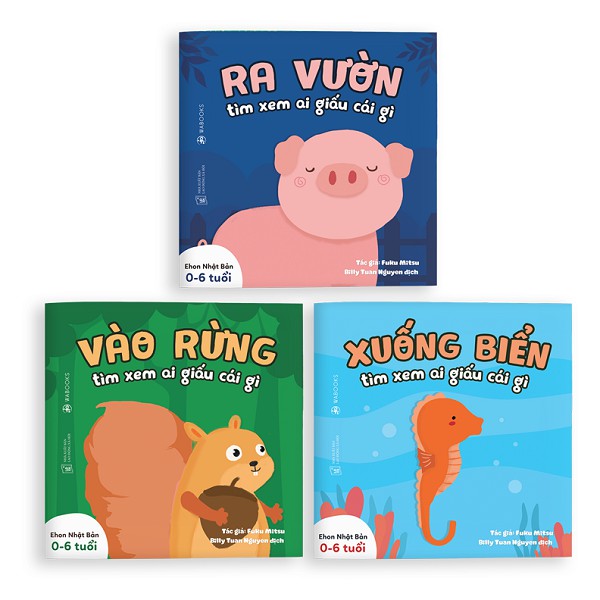 Ehon Song Ngữ Việt - Anh 0-4 Tuổi - Ai Giấu Cái Gì - Fuku Mistu