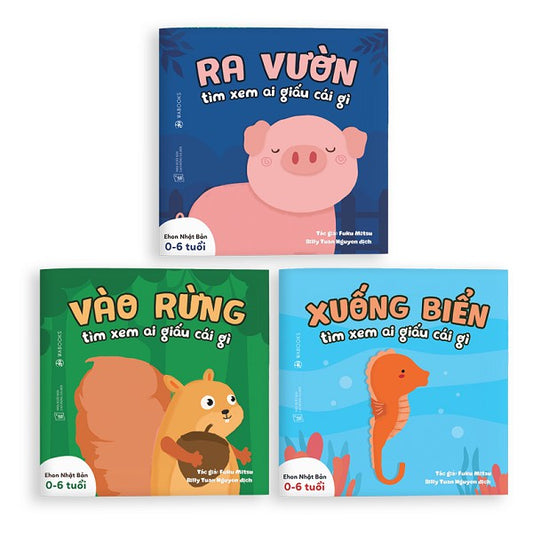 Ehon Song Ngữ Việt - Anh 0-4 Tuổi - Ai Giấu Cái Gì - Fuku Mistu