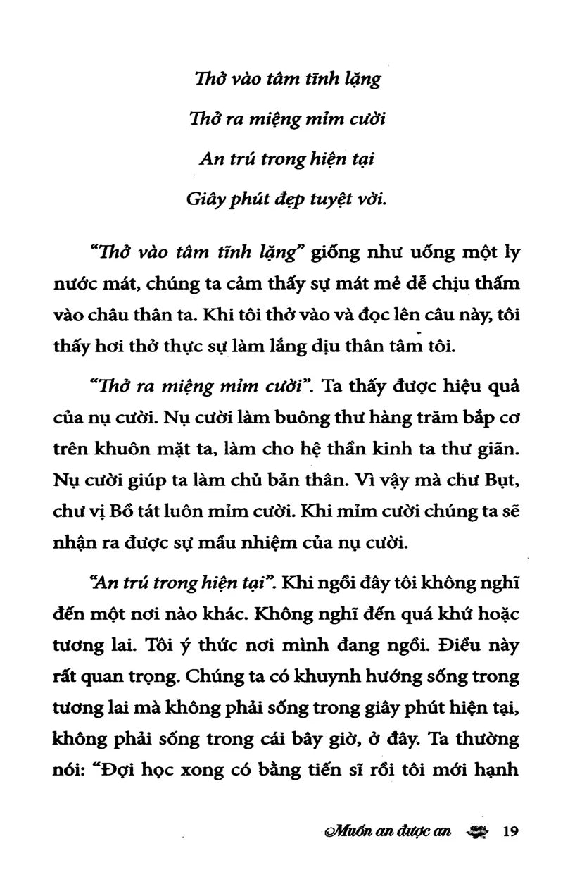 Muốn An Được An - Thích Nhất Hạnh