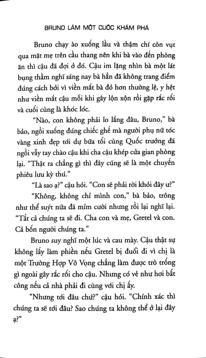 Chú bé mang pyjamas sọc (The boy in the striped pyjamas in Vietnamese)