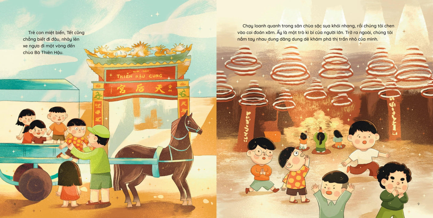 Combo 4 cuốn Tết Tuổi Thơ--Combo 4 Childhood Lunar New Year set| The best Vietnamese children book about Lunar New