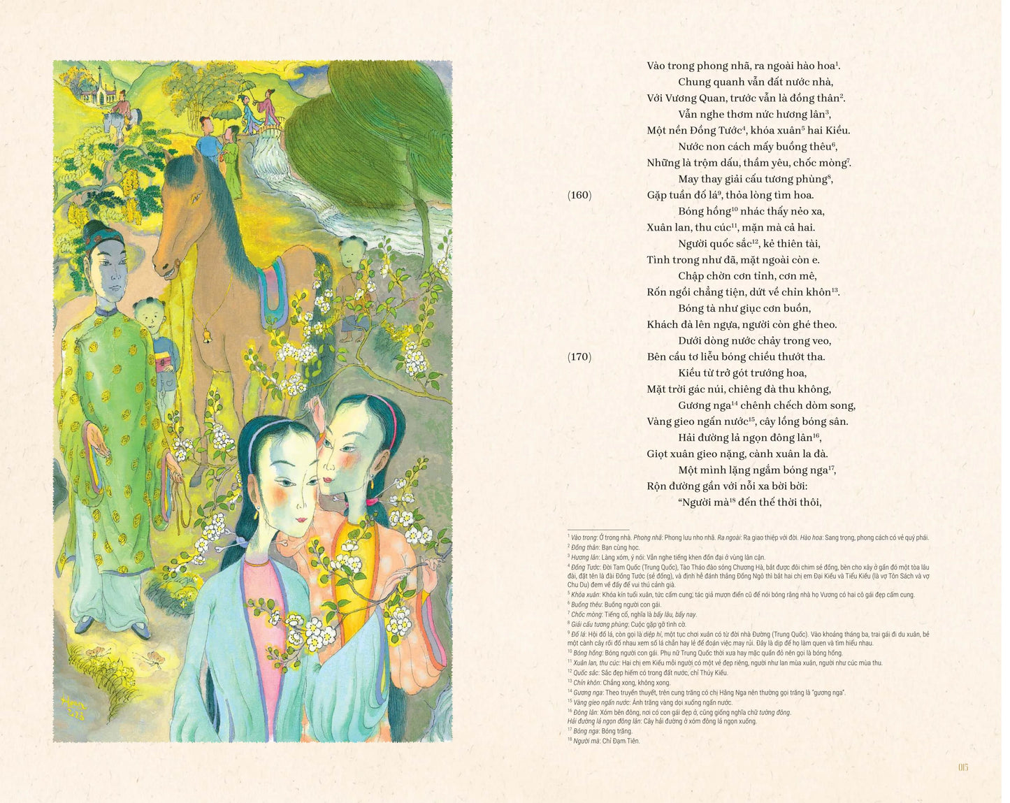 Truyện Kiều Nguyễn Du - Bìa Cứng Bản in màu kèm minh hoạ