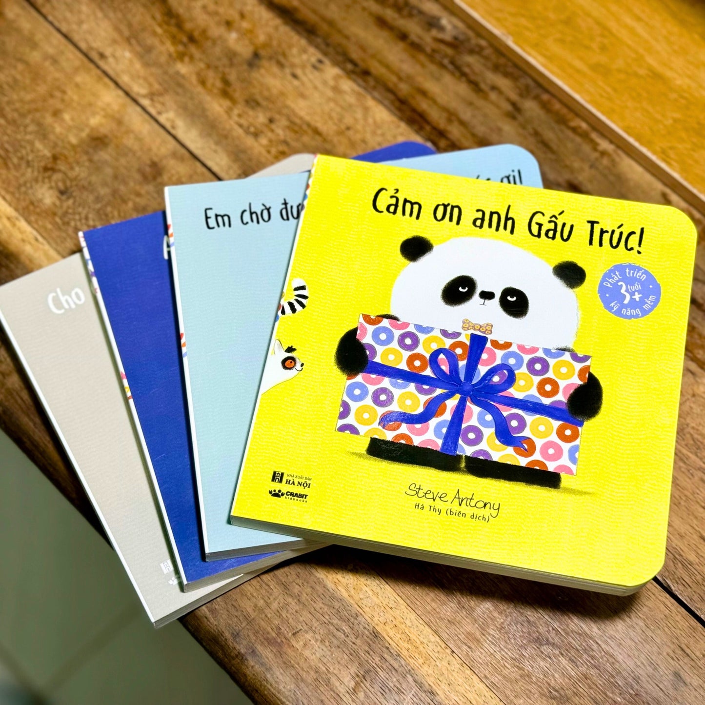 Bộ sách "Cảm ơn anh Gấu Trúc" bìa cứng 4 cuốn| Combo 4 boardbooks "Cảm ơn anh Gấu Trúc"