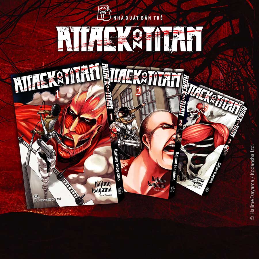 Attack On Titan Tập 1 - 3 (Bộ 3 Tập)