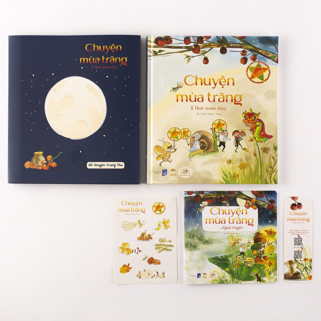 Đủng Đỉnh Trăng Đi và Chuyện Mùa Trăng cho bé 0-6 tuổi Bìa Cứng (Hard cover)