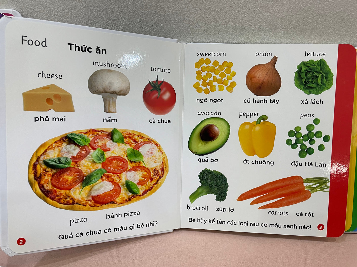 First words bilingual Vietnamese-English dictionary board book set for toddler (Animals, Colours, Farms, Vehicles, Words)