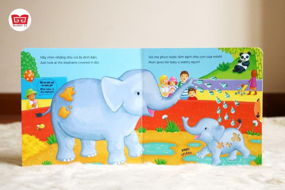 Combo 5 cuốn truyện cổ tích bìa cứng tương tác song ngữ |Combo 5 interactive fairy tale bilingual Vietnamese-English boardbooks