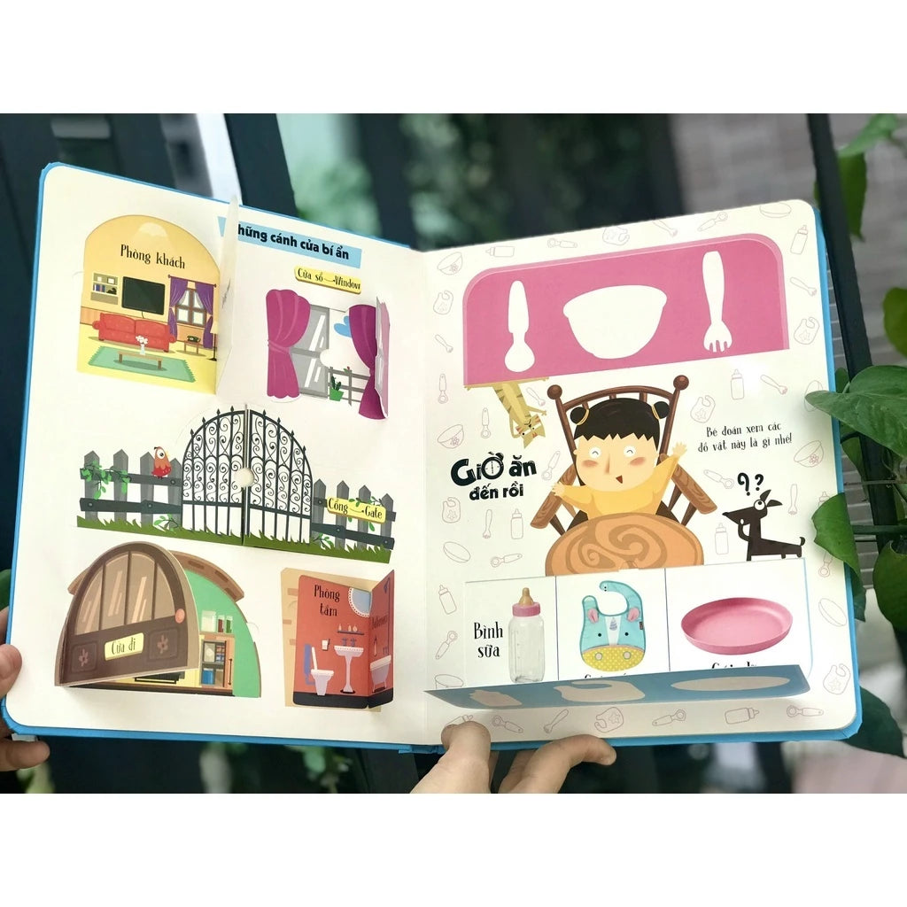 Lift - The - Flap – Lật Mở Khám Phá - First 100 Word - 100 Từ Đầu Tiên Về Thế Giới Quanh Em Vietnamese books for kids