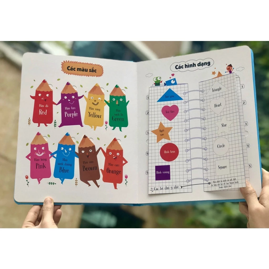 Lift - The - Flap Interactive Vietnamese Book for kid- First 100 Words - 100 Từ Đầu Tiên Về Thế Giới Quanh Em