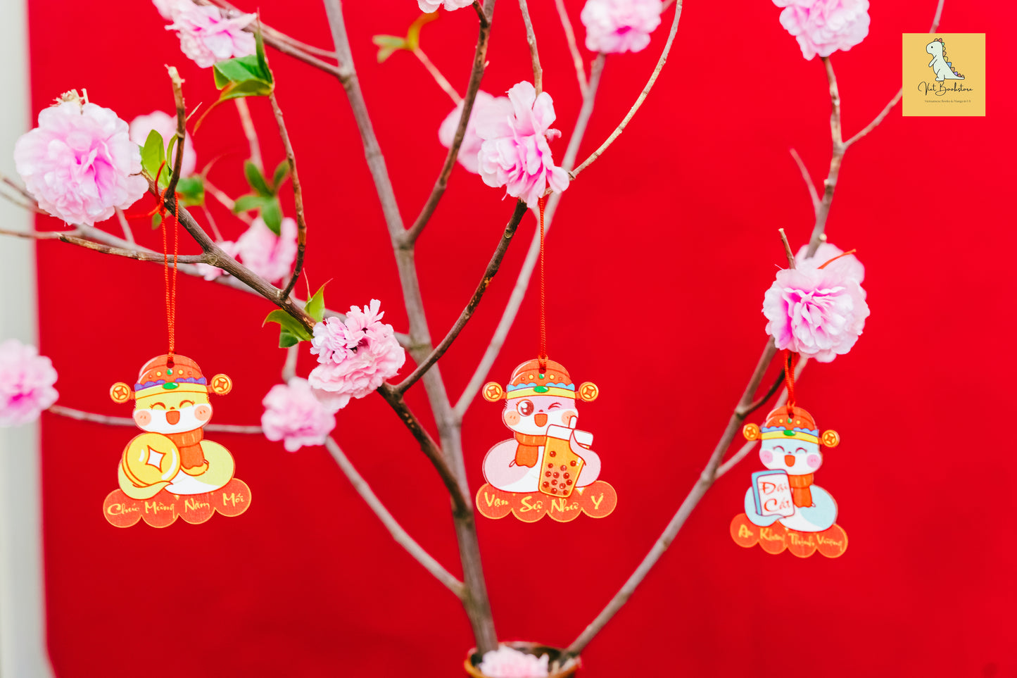 Đồ trang trí Tết bằng gỗ Rắn tài lộc Lunar New Year wooden decoration sets| Prosperity Year of Snake