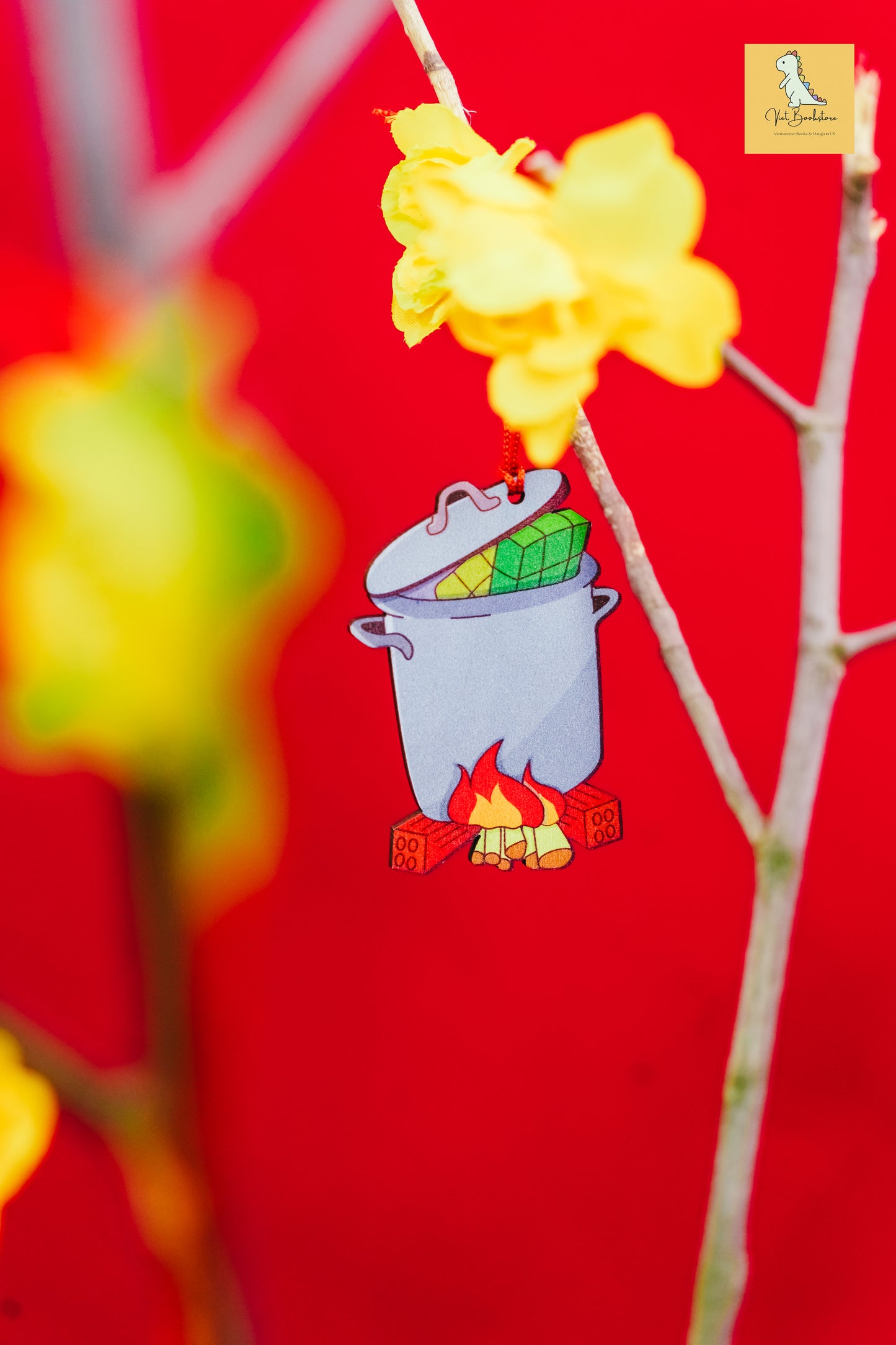 Đồ Trang Trí Tết Bằng Gỗ - Áo Dài/Xuân/Tết - Lunar New Year Wooden Decorations