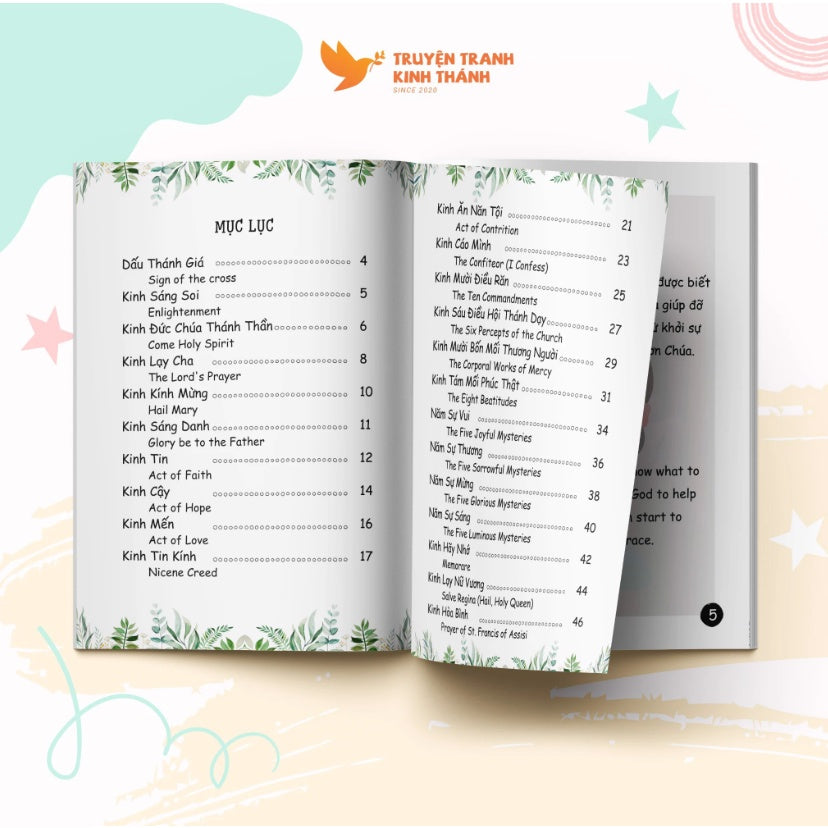 Sách Kinh thánh song ngữ cho bé| Bilingual Pocket Prayer Book for Children