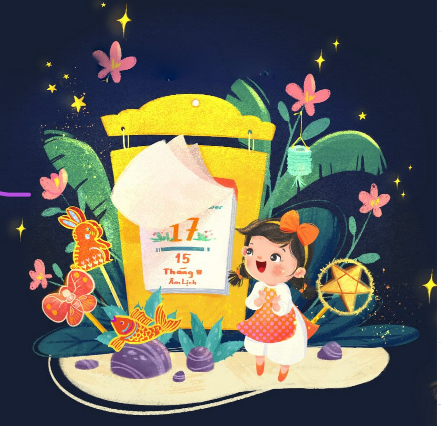 Magic Moonlight A children book about Mid-Autumn Festival by Alice Trinh (Hard Cover)