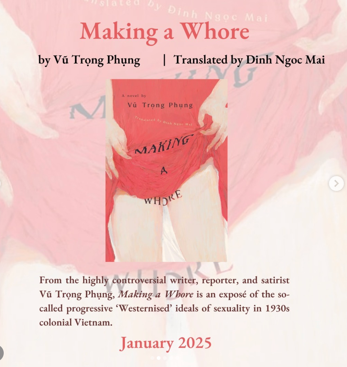 Making a Whore (Làm Đĩ) - Vũ Trọng Phụng - English Translated Edition Book