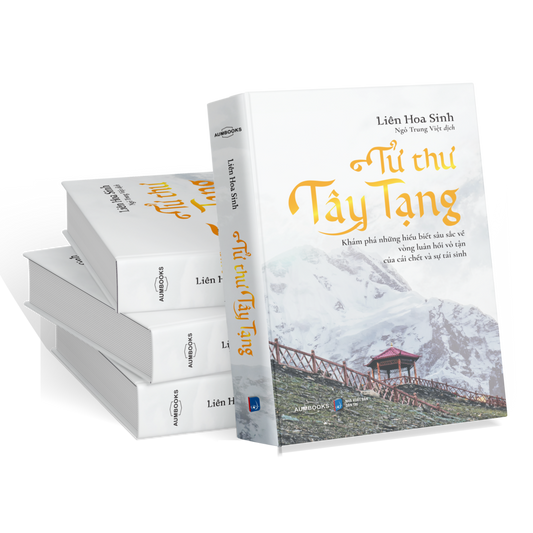 Sách Tử Thư Tây Tạng - Sách tôn giáo tâm linh, nghệ thuật sống, chữa lành - Á Châu Books, bìa mềm, in màu