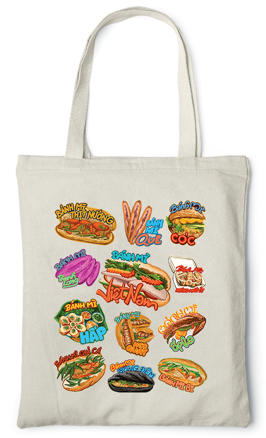 Vietnamese bread Canvas Bag|High-quality Cotton