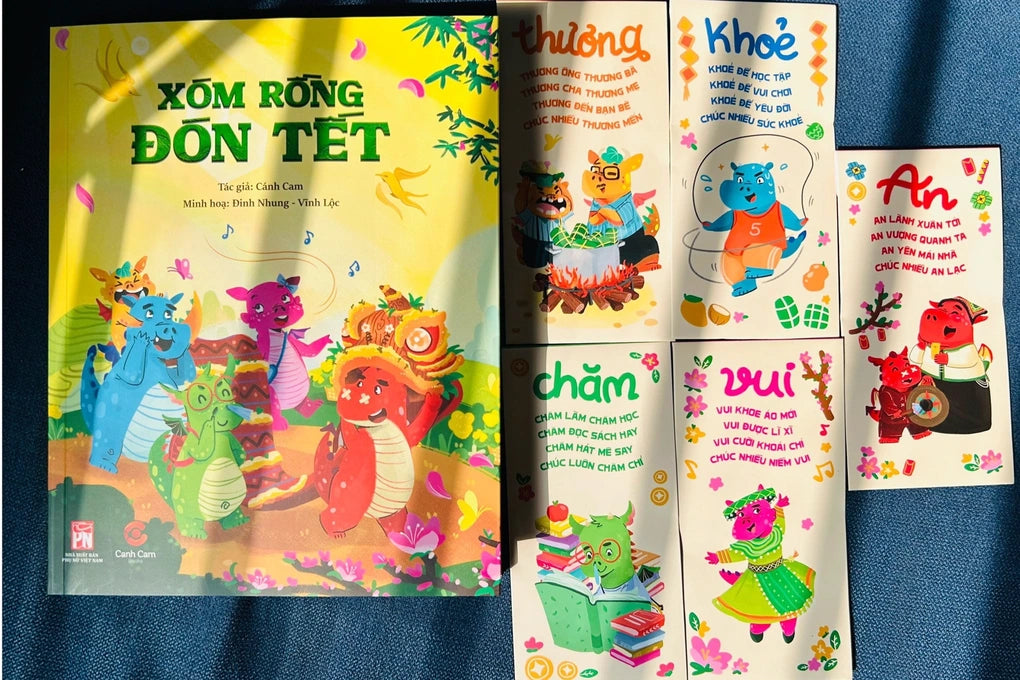 Xóm Rồng đón Tết—A Vietnamese book about Tết, the year of dragon