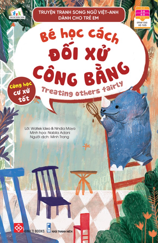 Truyện tranh song ngữ Việt-Anh dành cho trẻ em - Cùng học cư xử tốt - bộ 10 cuốn