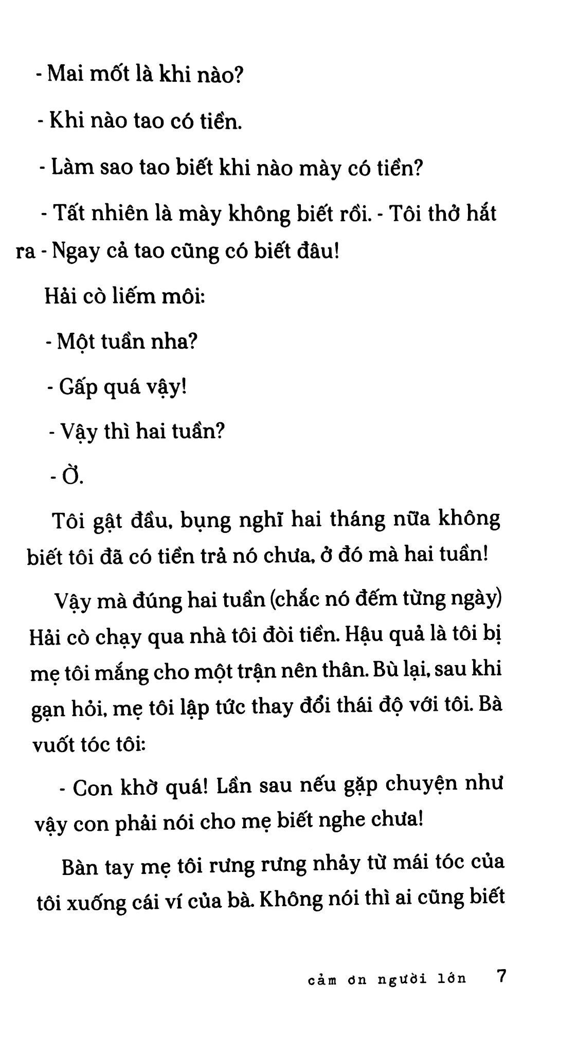 Cảm ơn người lớn - Nguyễn Nhật Ánh
