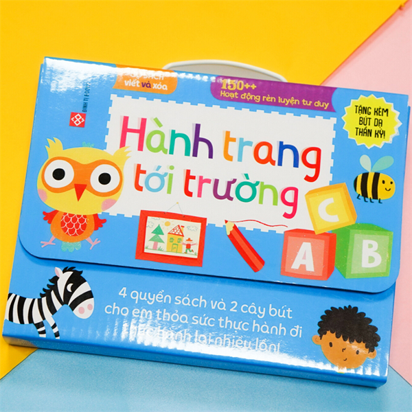 Bộ sách viết và xóa - 150++ hoạt động rèn luyện tư duy - Hành trang tới trường