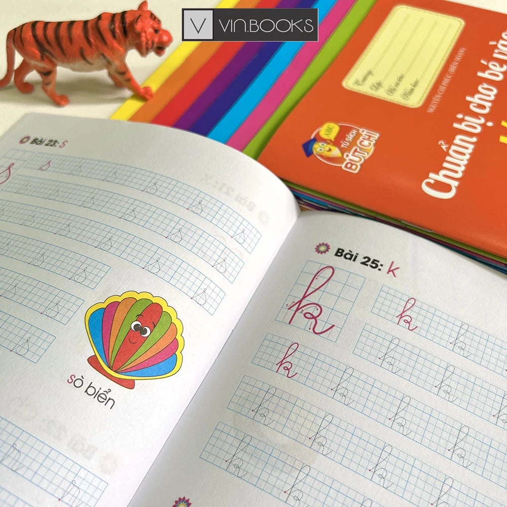 Bộ sách hành trang cho bé vào lớp 1| Vietnamese School Readiness Workbook Set (10 Books)