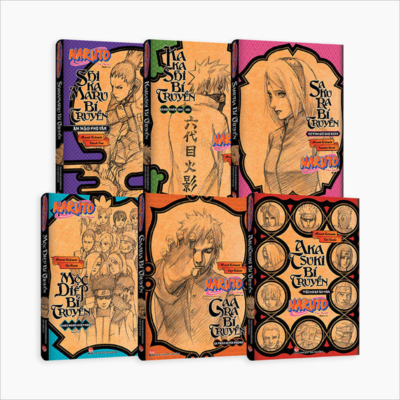 BOXSET TIỂU THUYẾT NARUTO BÍ TRUYỀN (6 TẬP)