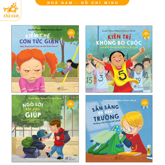 Combo 4 Cuốn Sách Kỹ Năng Song Ngữ| 4 bilingual books to learn about soft skills for children