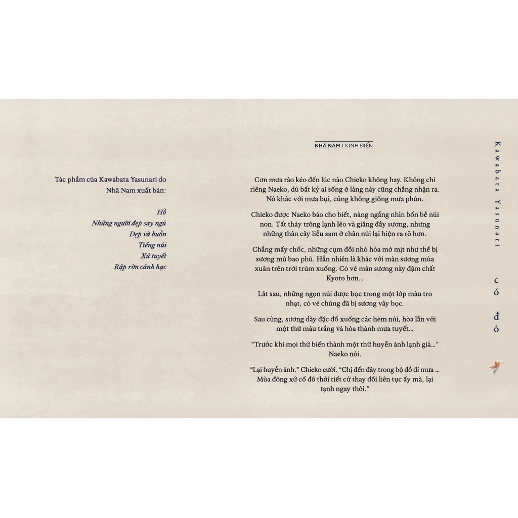 Cố Đô – Kawabata Yasunari