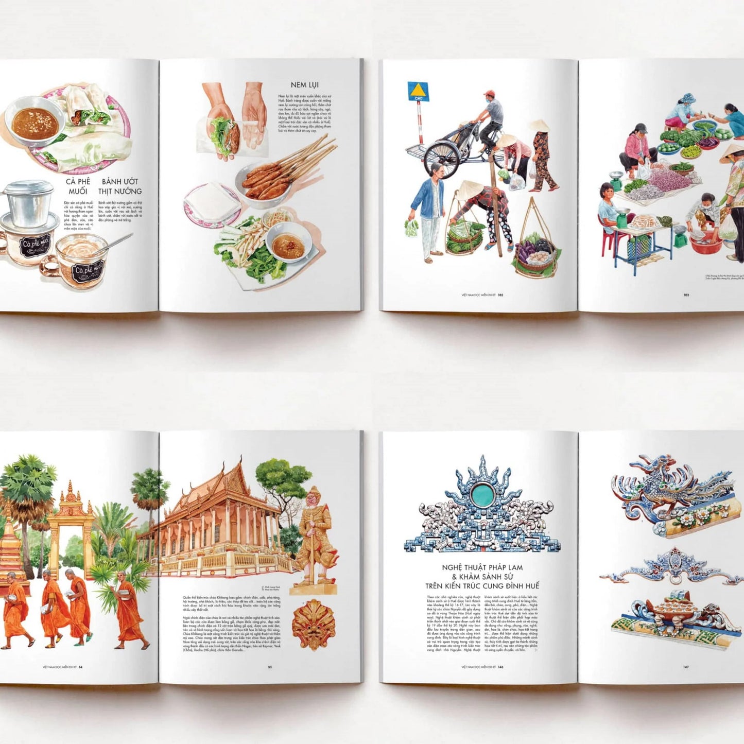 Combo 2 cuốn Việt Nam dọc miền du ký| Combo 2 books Vietnam Travelogue by Lerin