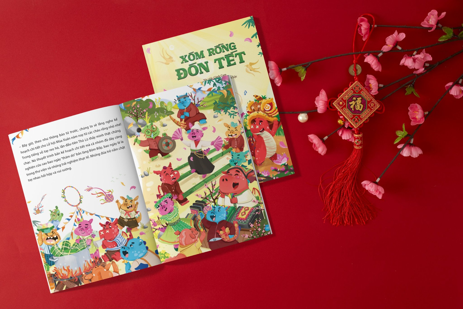 Xóm Rồng đón Tết—A Vietnamese book about Tết, the year of dragon