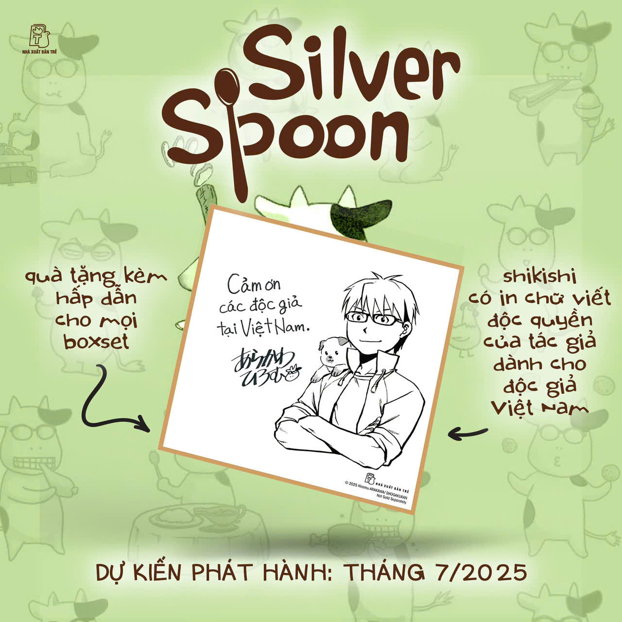 Boxset Manga - Silver Spoon: Tập 1 - 15 (Hộp 15 Cuốn) - Tặng Kèm Shikishi Có In Chữ Viết Độc Quyền Của Tác Giả Dành Cho Độc Giả Việt Nam