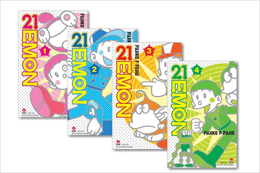 Combo 4 cuốn 21 Emon Fujiko Fujio tác giả Doraemon