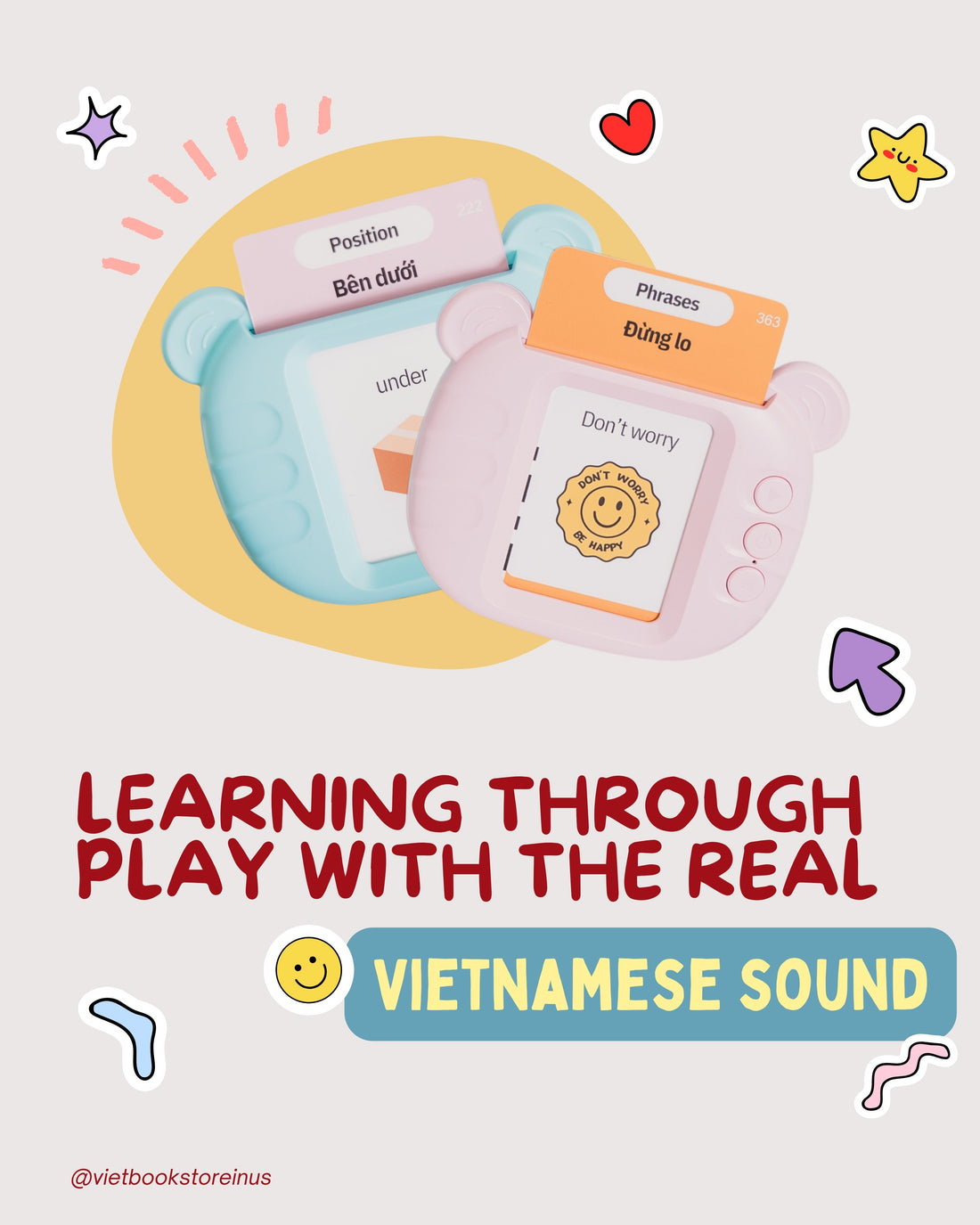 Learning Vietnamese through play with the real Vietnamese sound–Southern Vietnamese Flashcard Reader