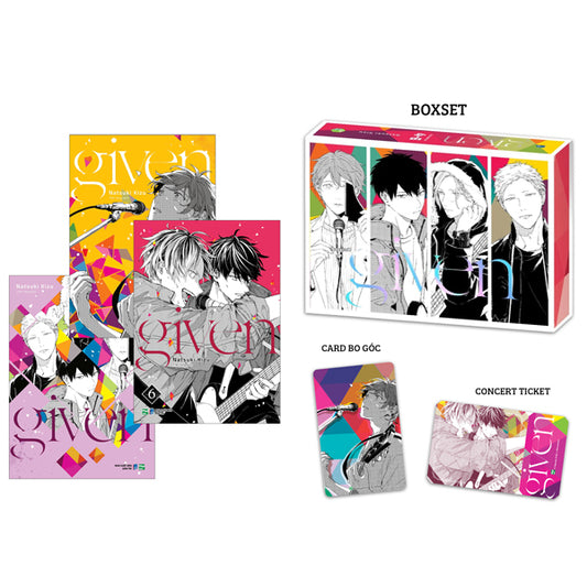 Bộ Box set 03 cuốn: Given 4 - 6 - Bản sưu tầm