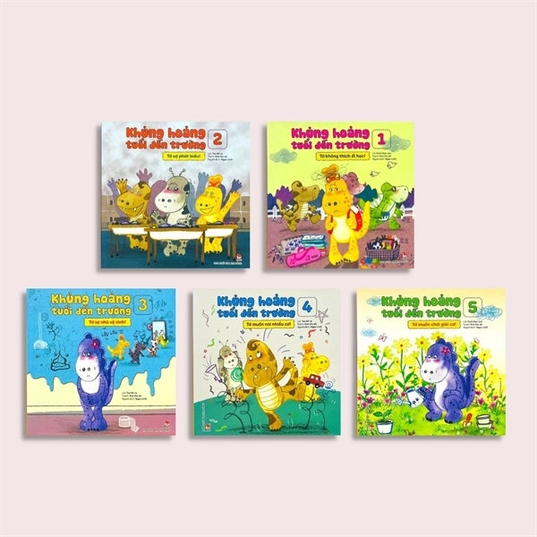Combo Khủng Hoảng Tuổi Đến Trường Combo 5 cuốn Back-to-School Anxiety Book Set (5 Books) | Preschool Confidence & Emotional Skills | Separation Worries
