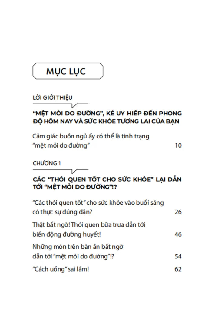 Mệt mỏi do đường