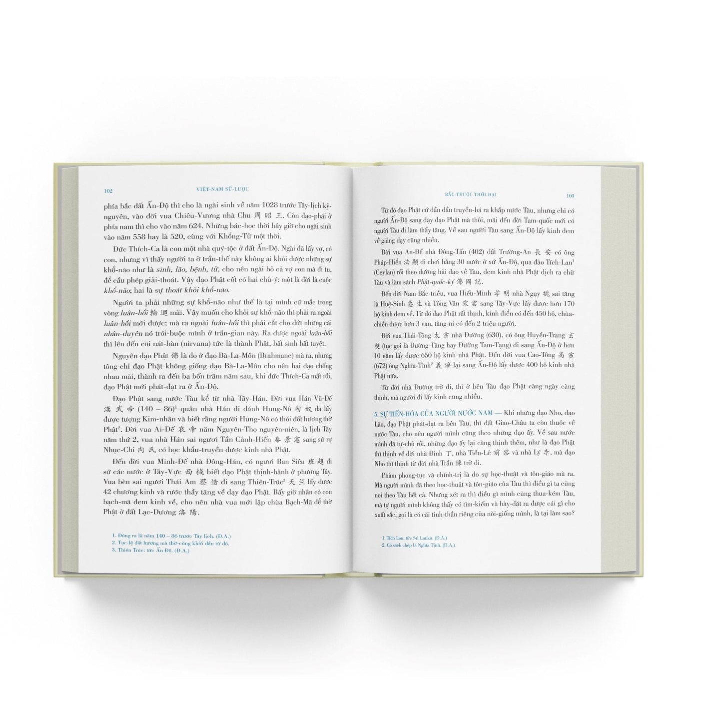 Việt Nam Sử Lược | A Brief History of Vietnam 100th Anniversary Hardcover Edition by Trần Trọng Kim