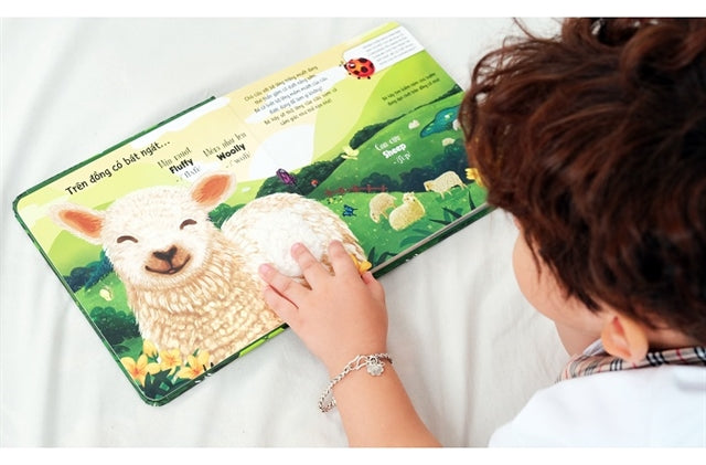 Touch & Feel Animal World Books (Vietnamese-English) |  Toddler Sensory Books 0-3 | Sờ Chạm Khám Phá Động Vật