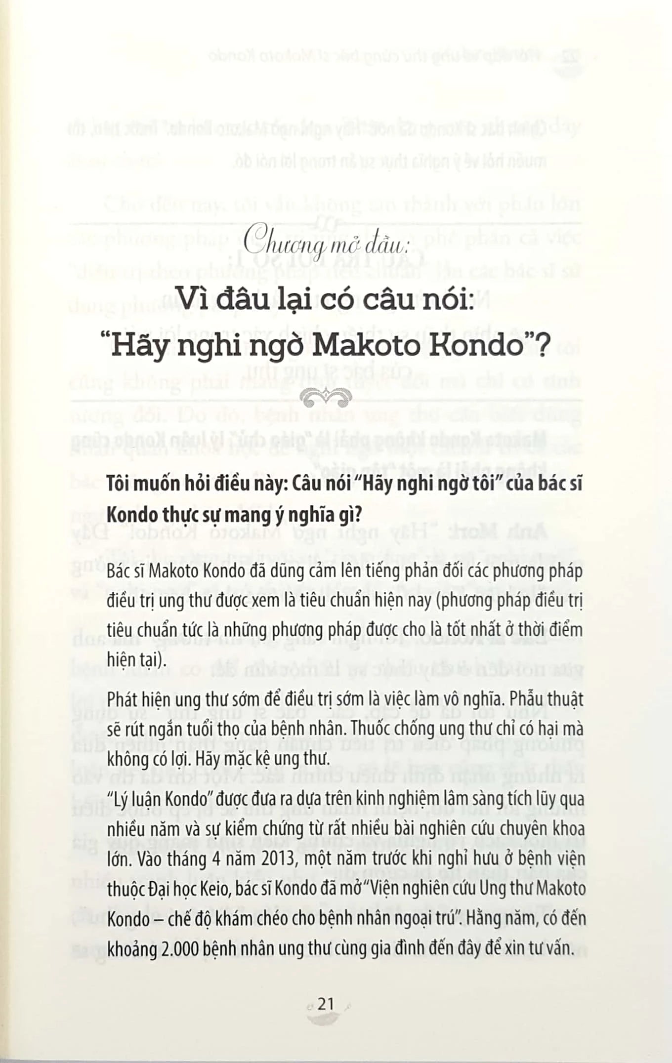 Hỏi Đáp Về Ung Thư Cùng Bác Sỹ Makoto Kondo