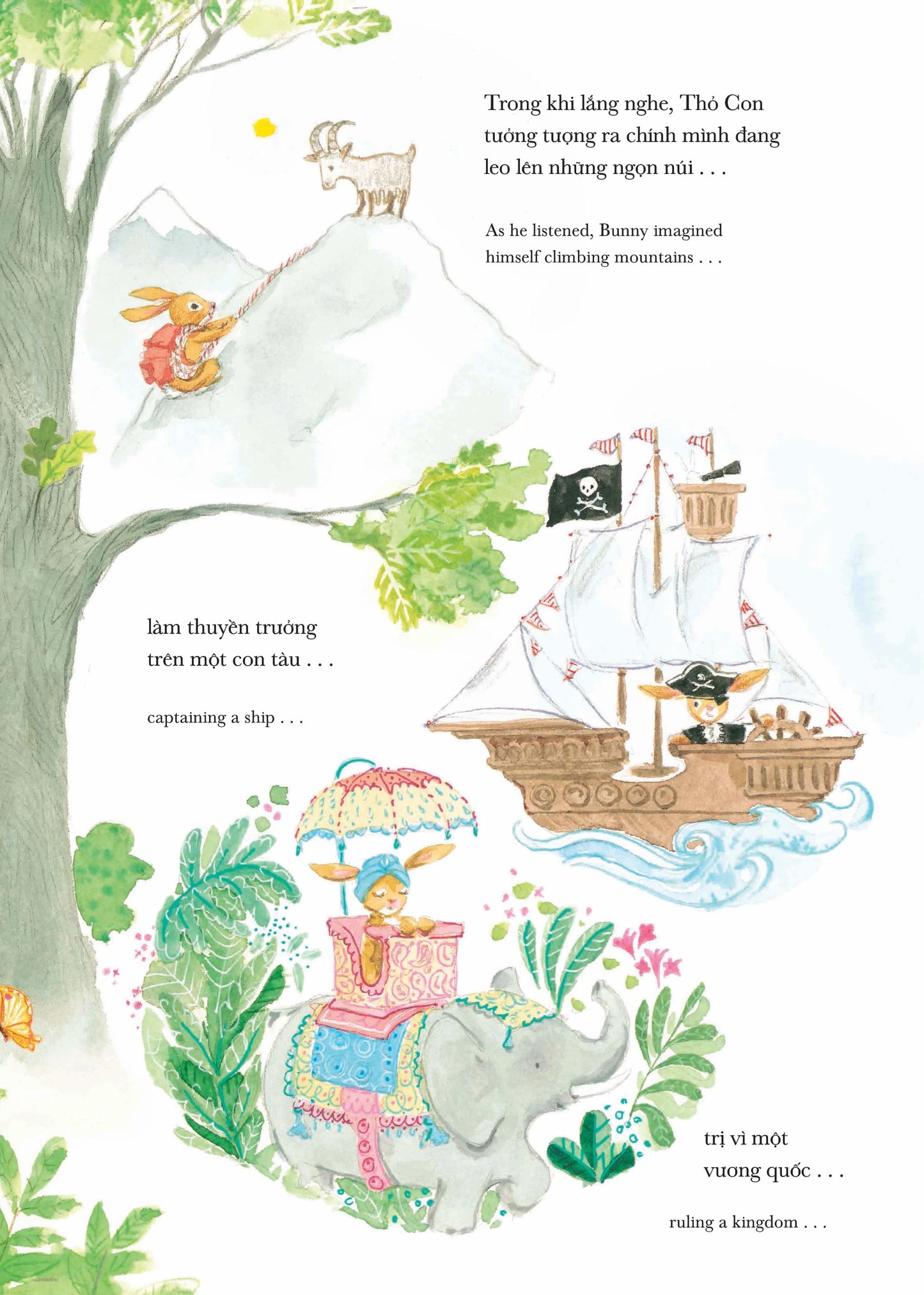 Ehon Song Ngữ - Câu Lạc Bộ Sách Của Thỏ Con - Bunny’S Book Club (Từ 3 - 8 Tuổi)
