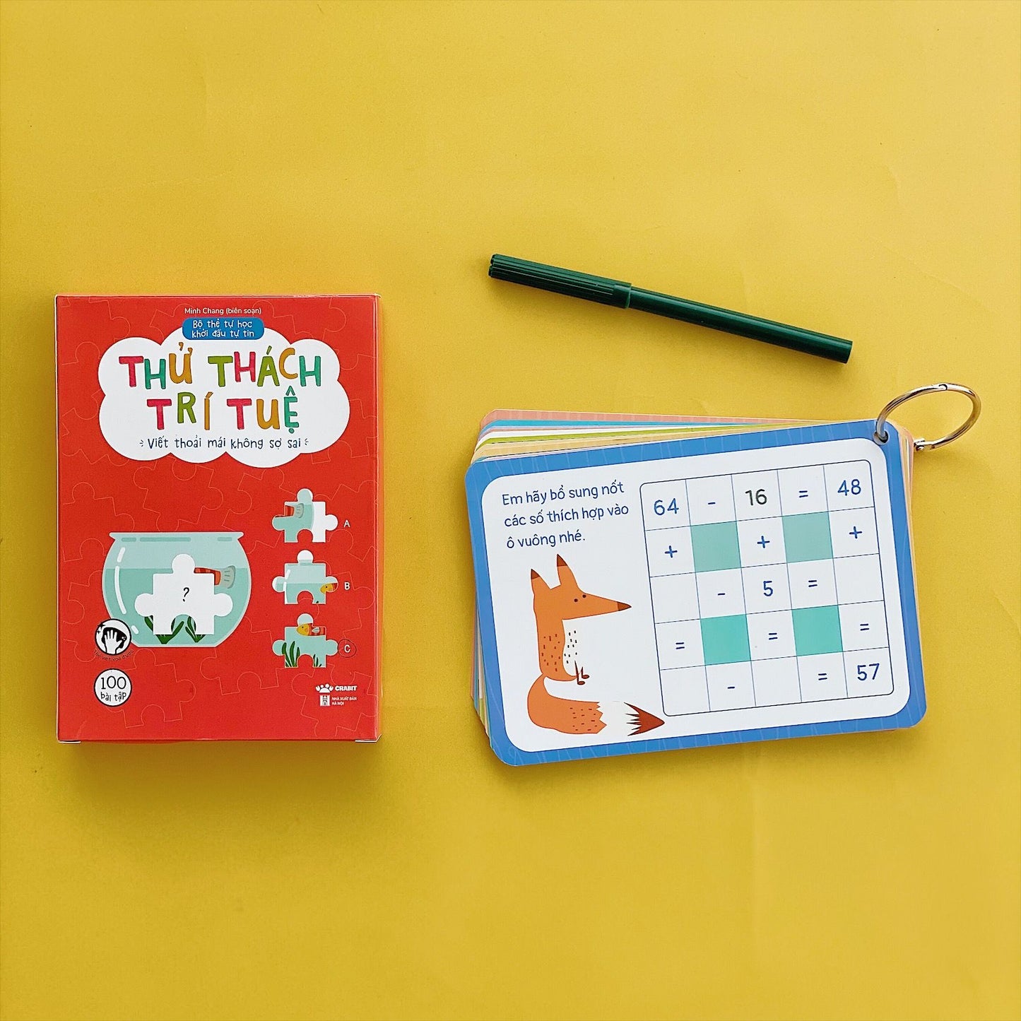 Flashcards - Thử thách trí tuệ (Wipable flashcards for brain challenge Vietnamese edition)