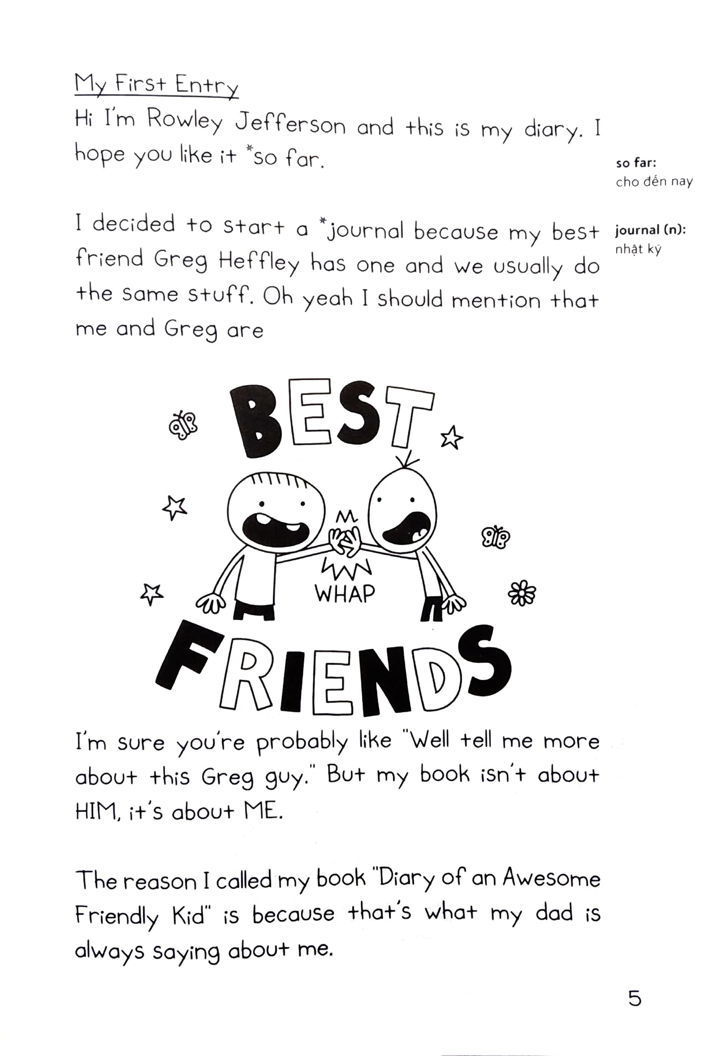 Diary Of A Wimpy Kid - Nhật Ký Chú Bé Nhút Nhát- Rowley's Adventure - Rowley Phiêu Lưu Ký - Song Ngữ Việt-Anh