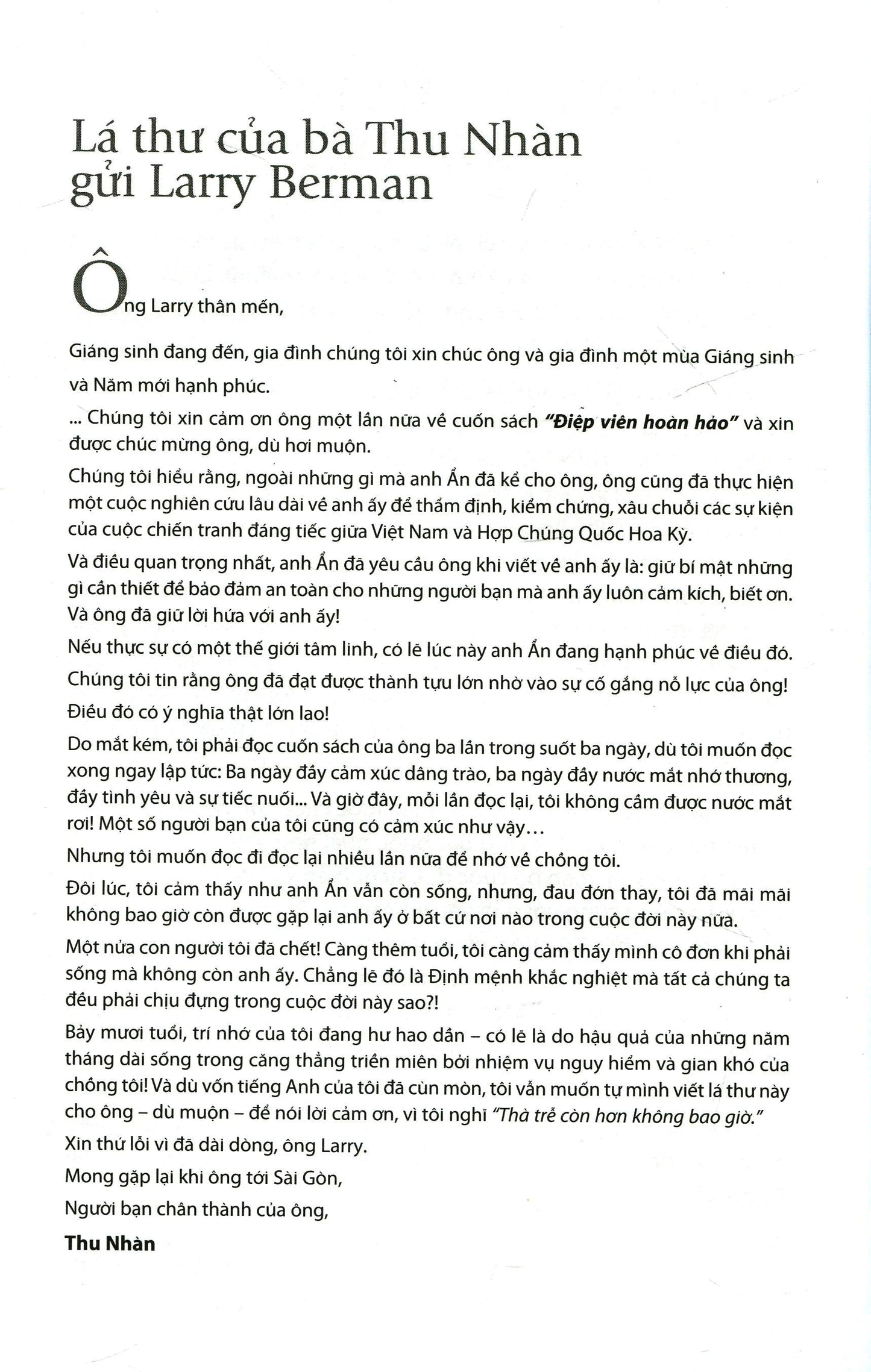 Điệp viên hoàn hảo X6 (The perfect spy X6 Larry Berman)