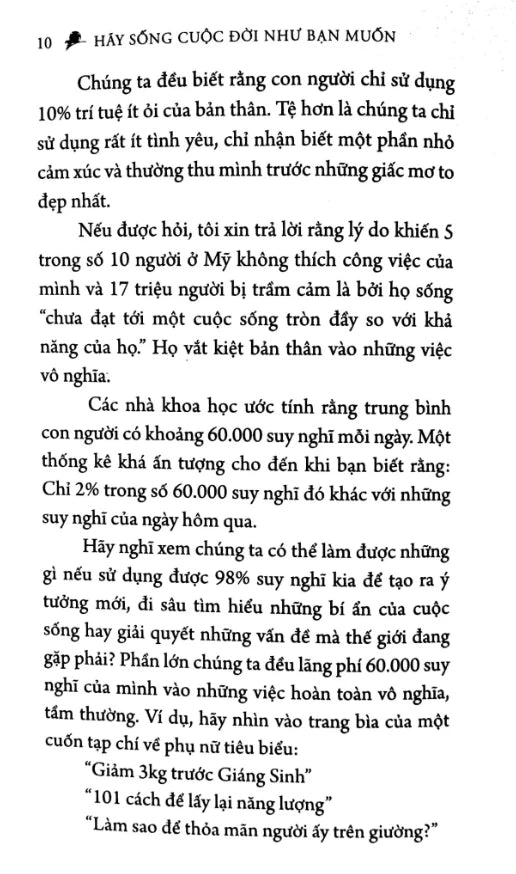 Combo Sách Tâm - Sức Mạnh Khiến Cuộc Đời Như Mình Mong Muốn + Hãy Sống Cuộc Đời Như Bạn Muốn (Bộ 2 Cuốn)
