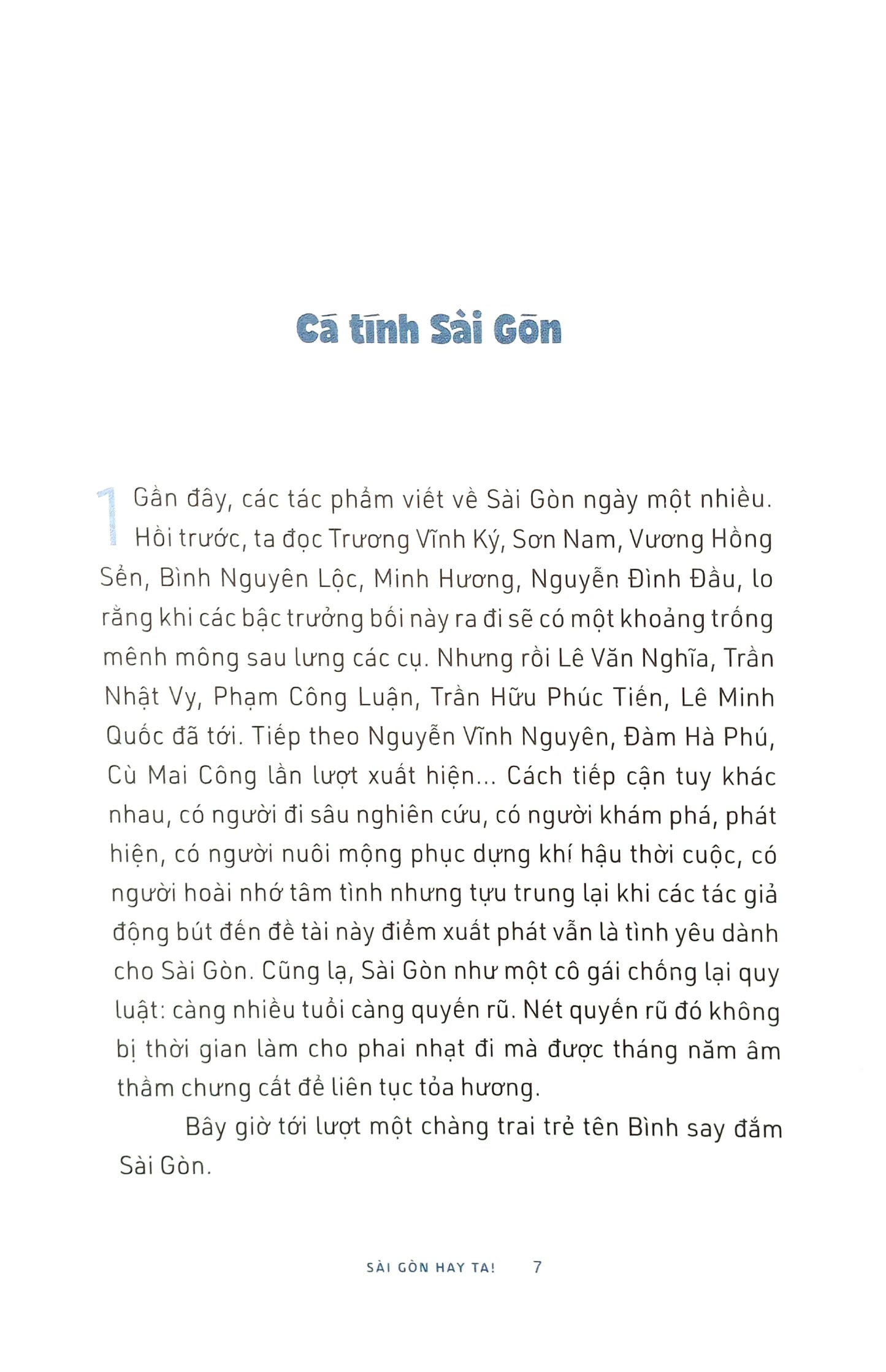 SÀI GÒN HAY TA! (Book about Saigon, Vietnam)
