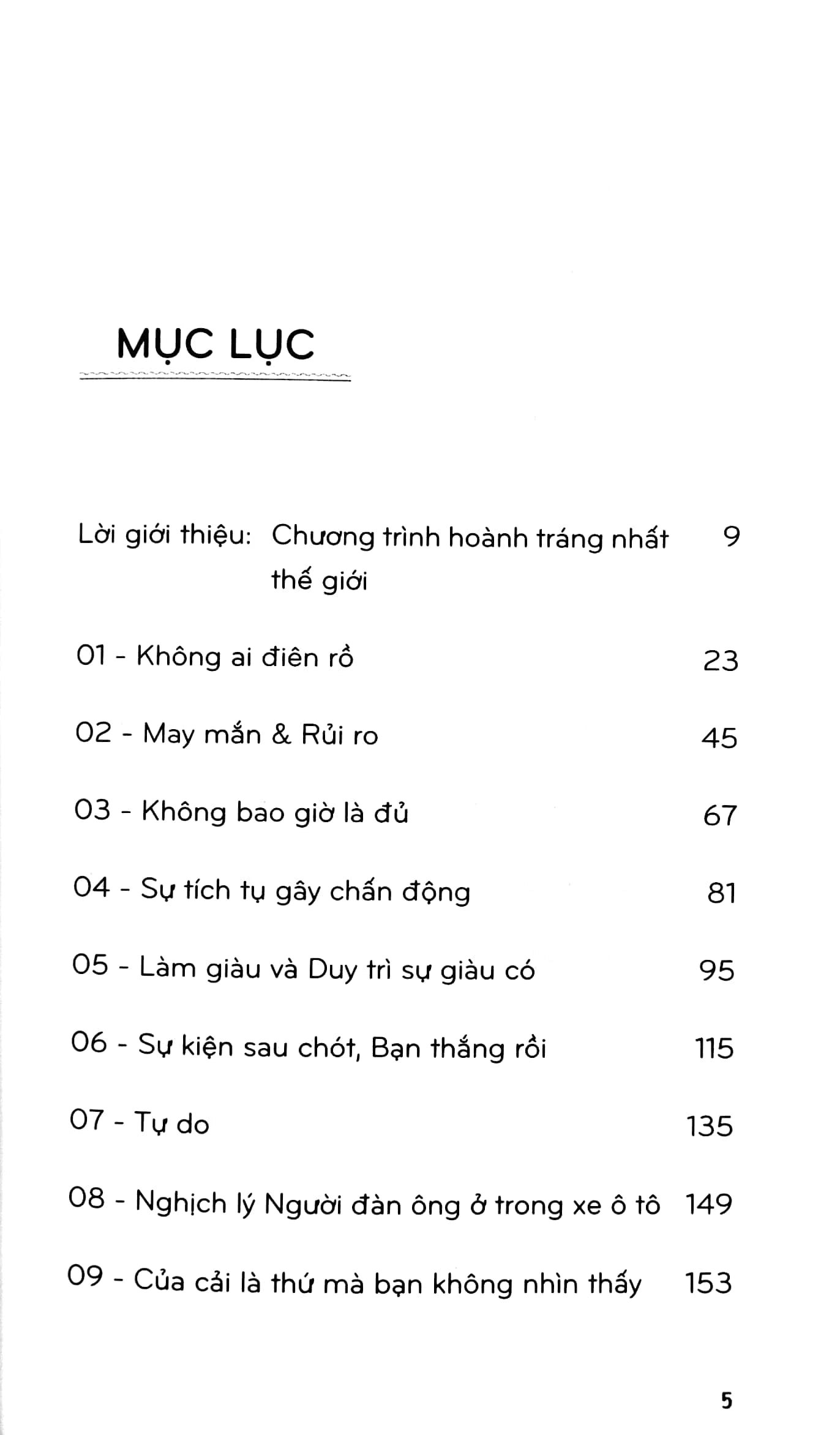 Tâm lý học về tiền (The Psychology of Money)