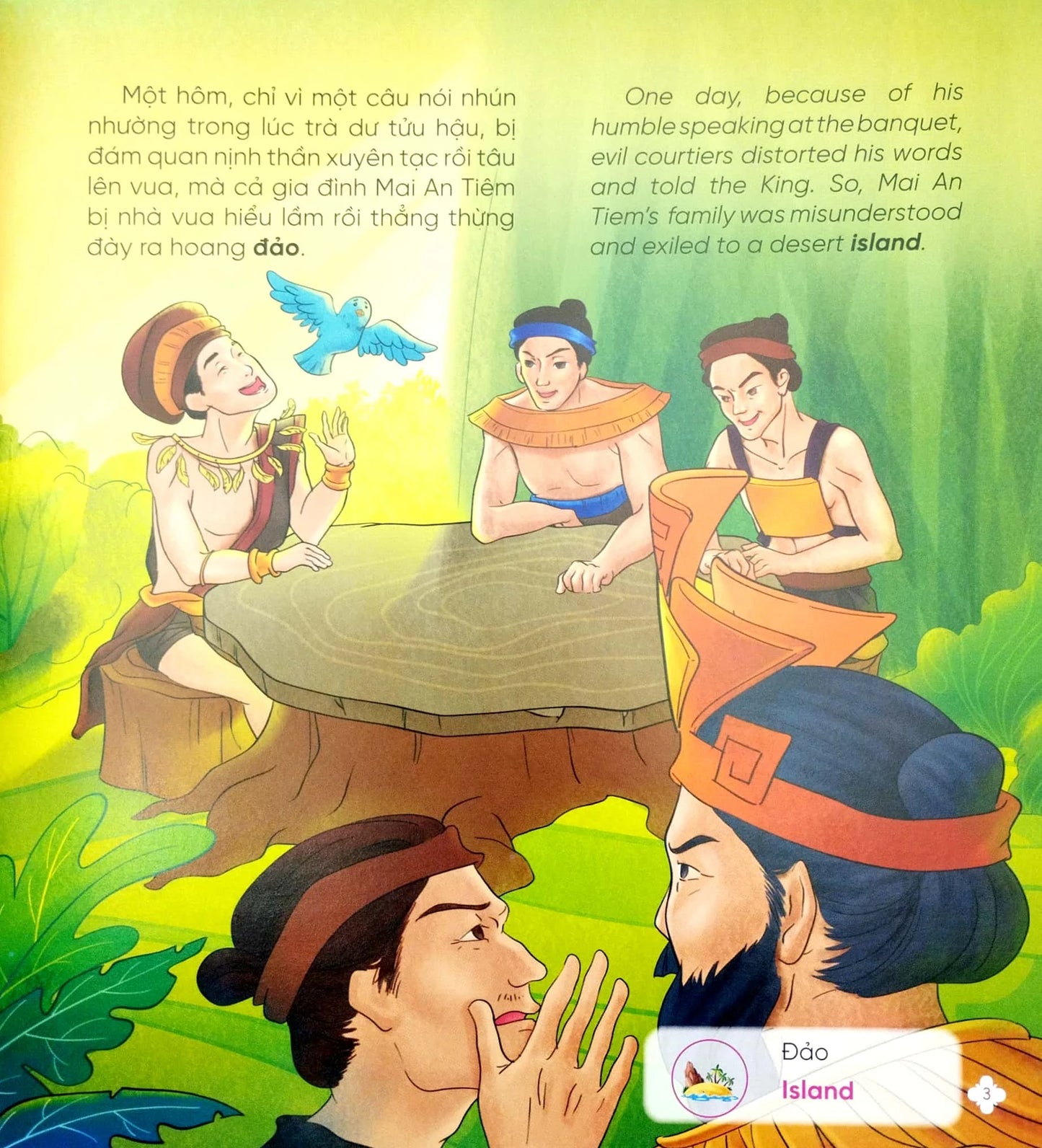 Xưa ơi là Xưa song ngữ— Combo 3 cuốn truyện cổ tích song ngữ (3 bilingual Vietnamese fairy tale) (Sự tích hồ ba bê, Thạch Sanh, Trí Khôn)