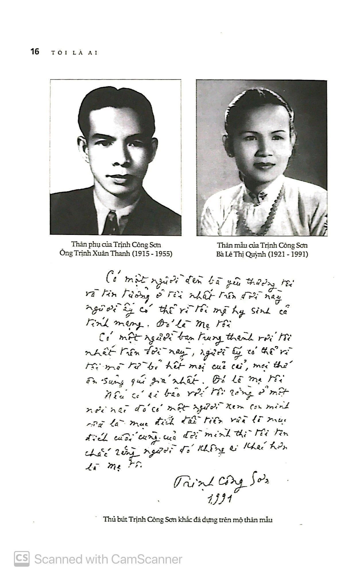 Trịnh Công Sơn Tôi là ai là ai Trinh Cong Son Memoir