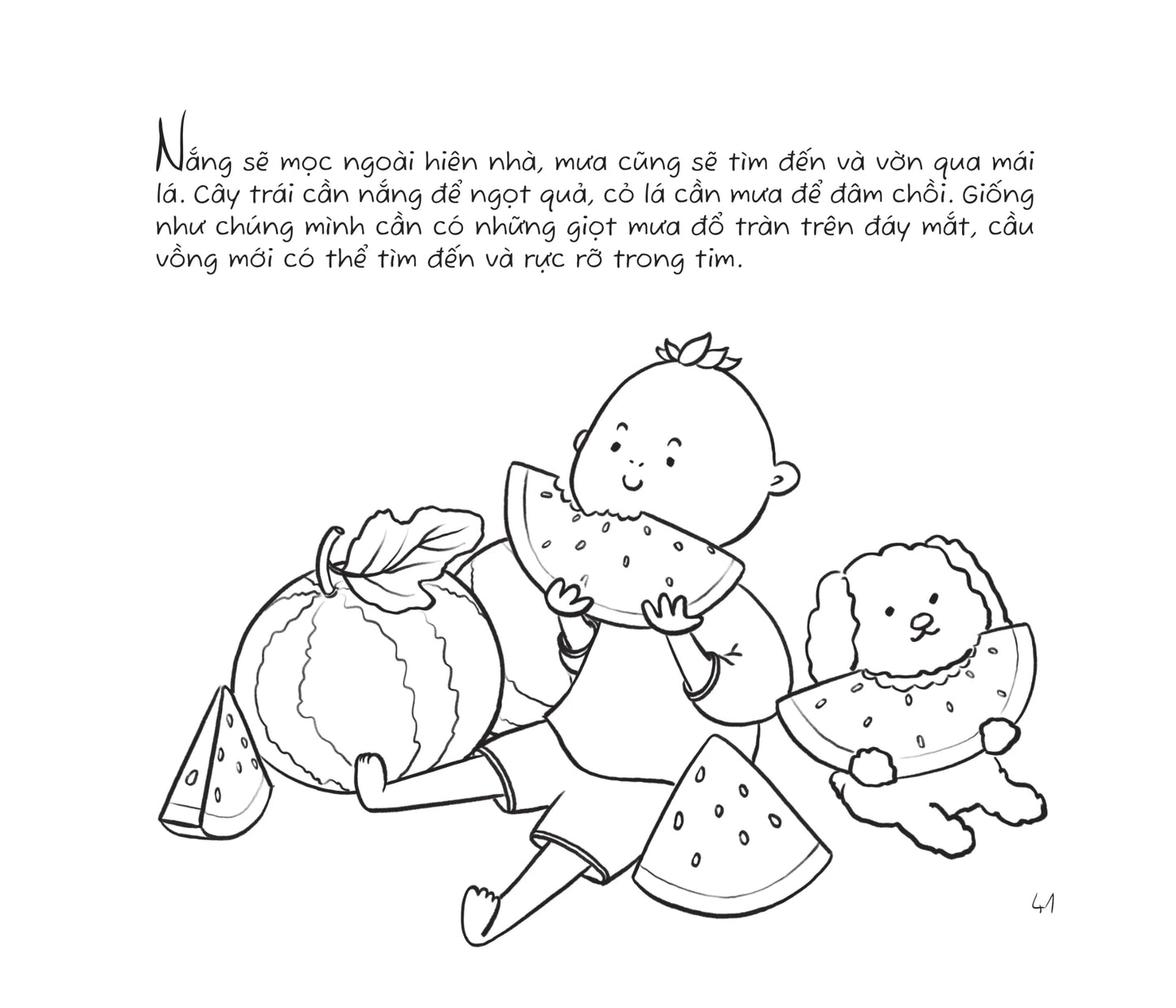 Sách tô màu Hiên nhà chắn hết mưa giông