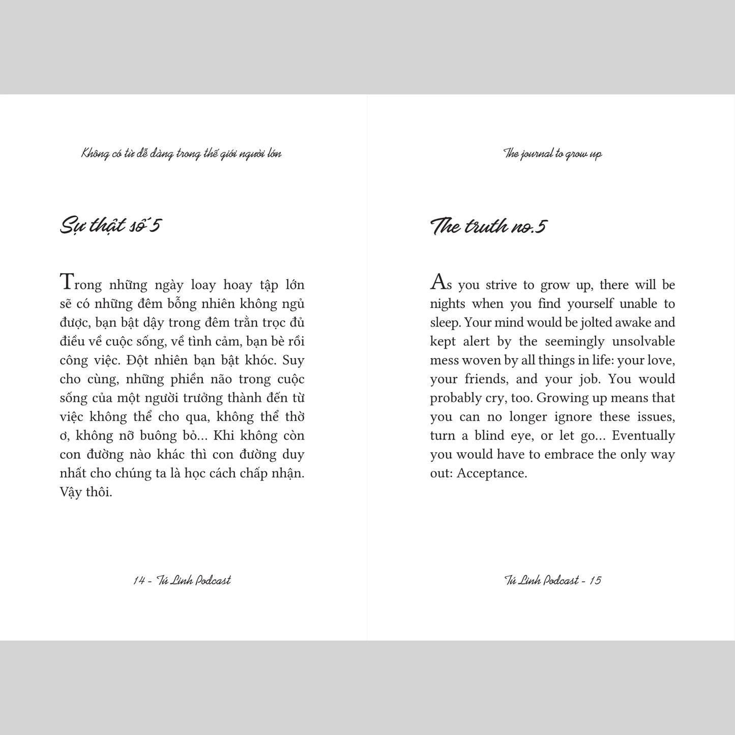 The Journal To Grow Up – Không Có Từ Dễ Dàng